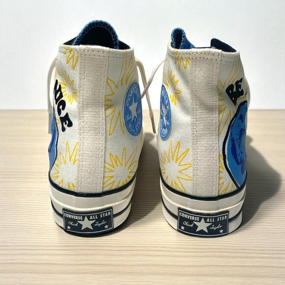 Converse Chuck Taylor All Star 70 Hi Sunny Floral "Be Nice" Hi Top Sneakers 9.5 - Picture 4 of 7